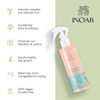 Curly hair activator for reducing frizz and dryness. Curl enhancing fluid for healthy-looking curls