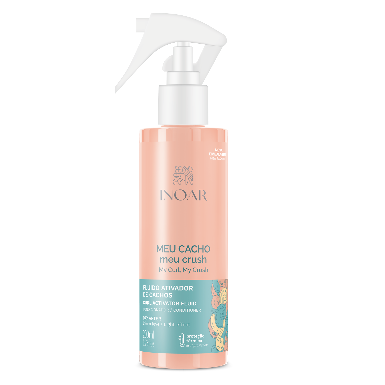 INOAR My Curl My Crush Curl Activating Fluid for curl definition. All types of curls