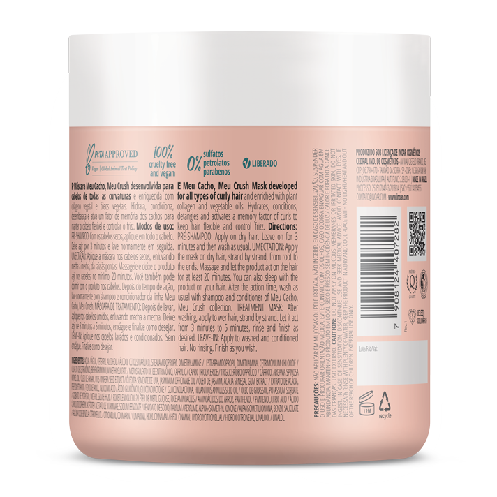 INOAR My Curl My Crush hair mask close-up