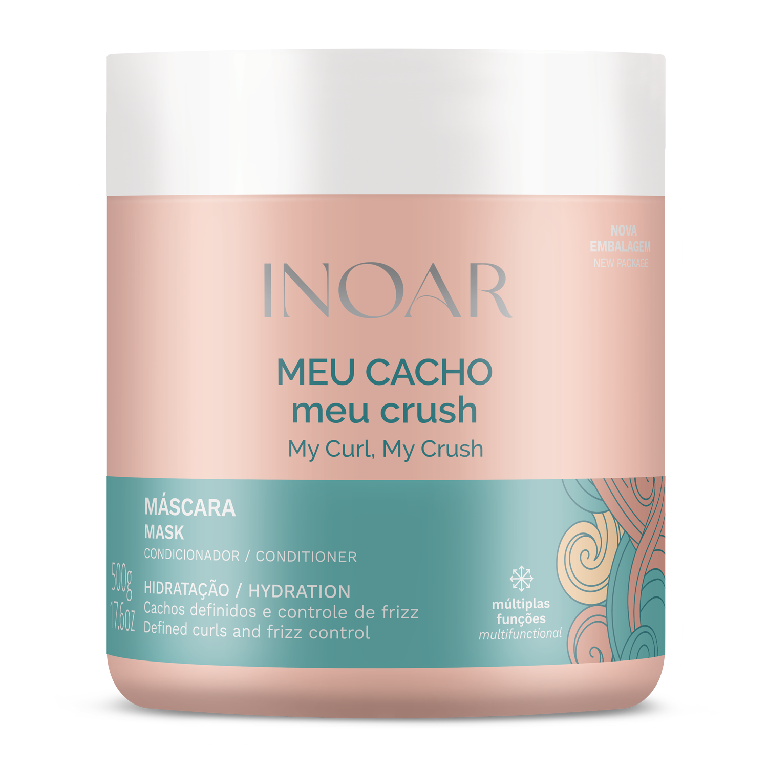 INOAR My Curl My Crush Hair Mask for deep hydration and curl definition