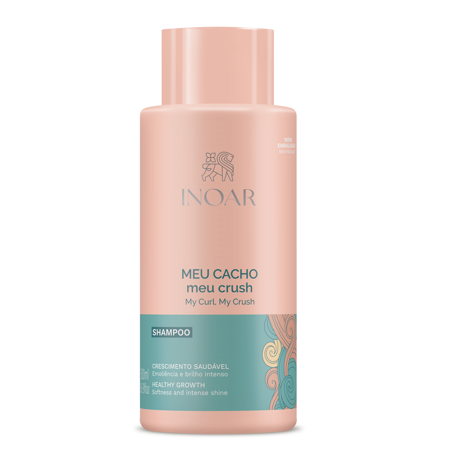 INOAR My Curl My Crush Shampoo for gentle cleansing and hydration for curly hair