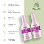 Professional sulfate-free aftercare system for keratin-treated hair