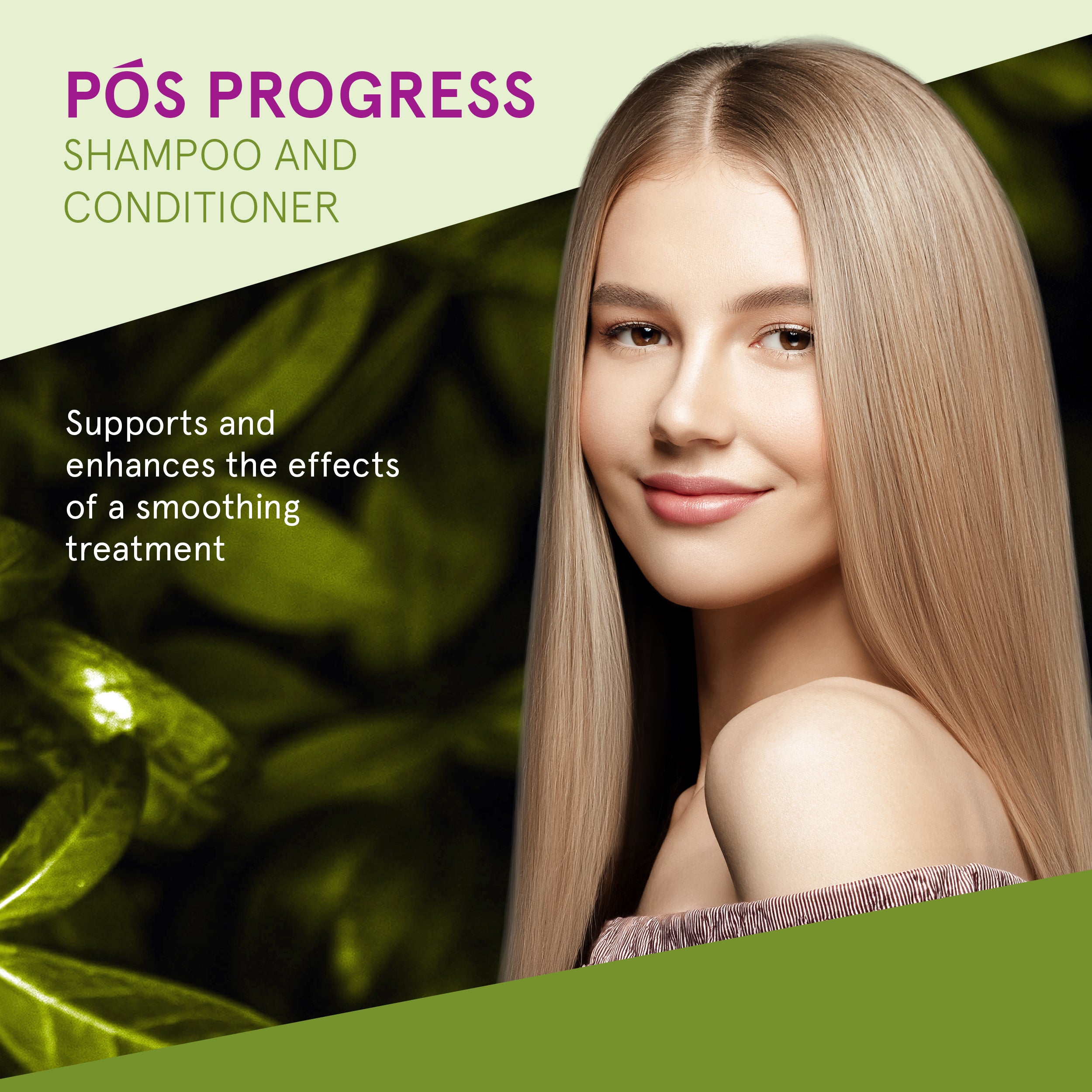 Sulfate-free shampoo and conditioner for smoothing treatment maintenance