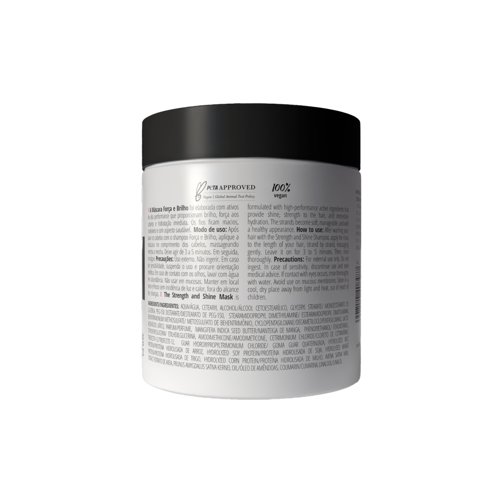 Vegan hair mask for smooth shiny healthier-looking hair. Hair repair mask for split ends and roughness