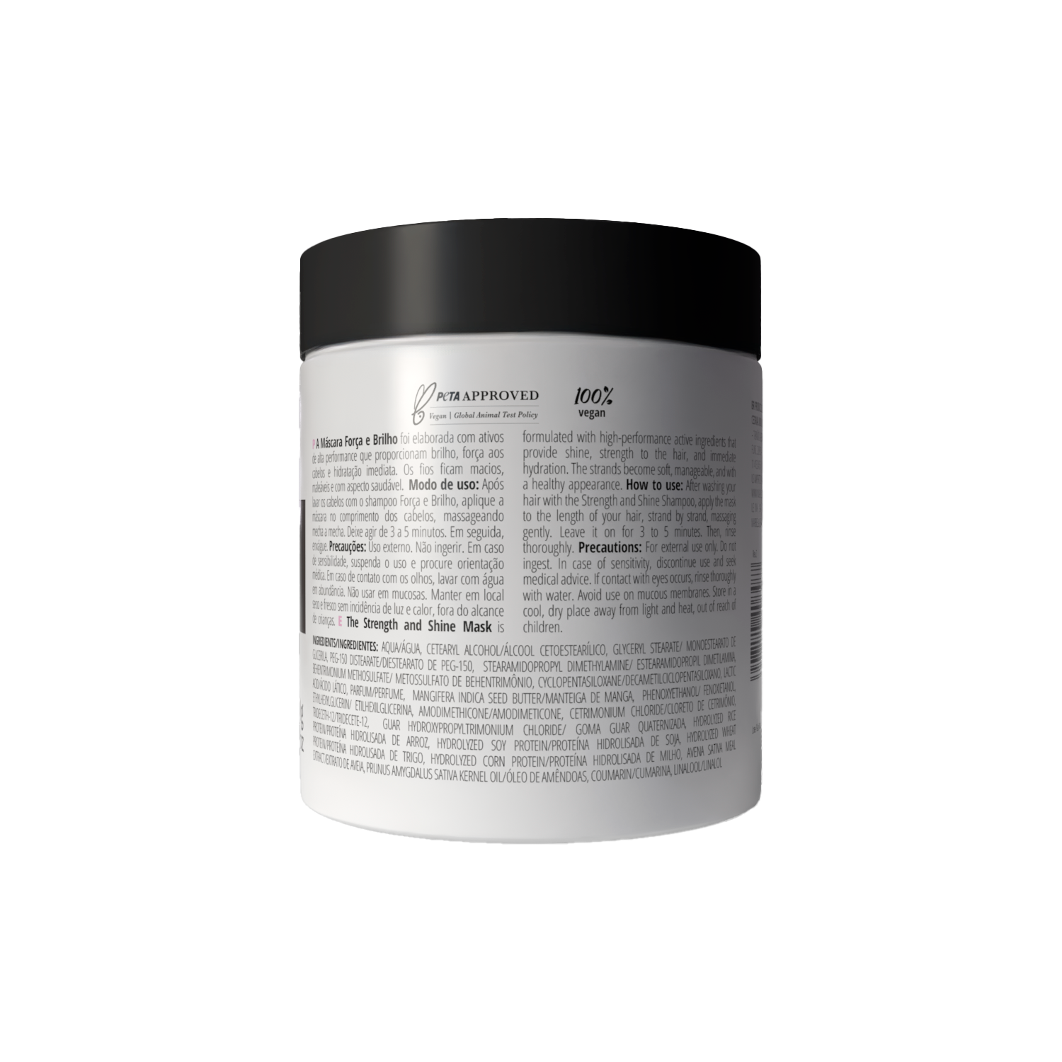 Vegan hair mask for smooth shiny healthier-looking hair. Hair repair mask for split ends and roughness