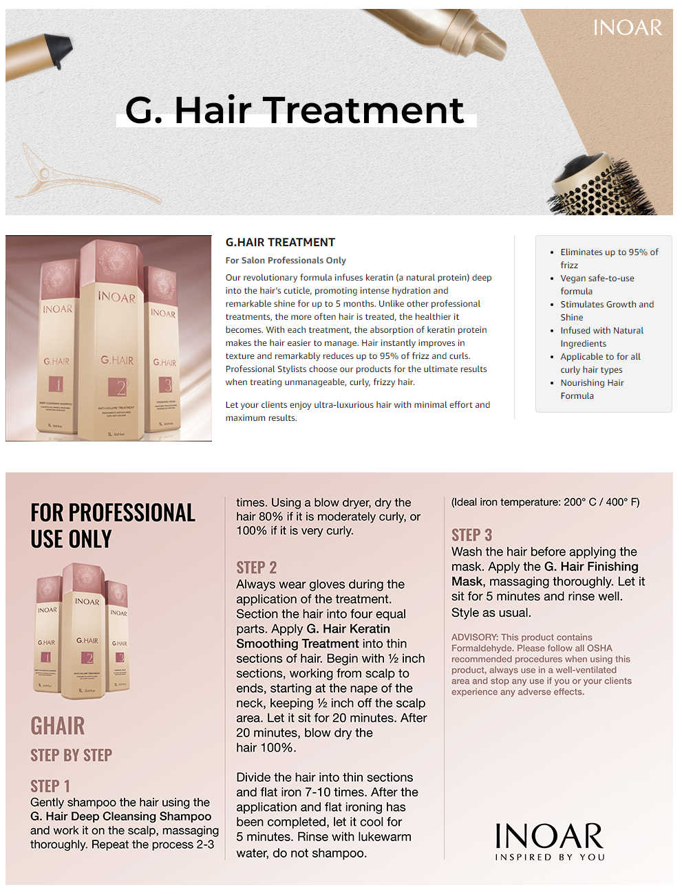 INOAR G.Hair Treatment