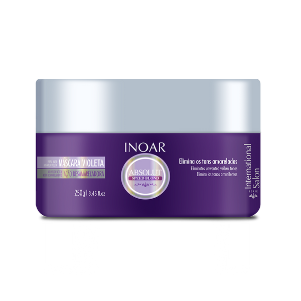 Purple hair mask for shiny blondes