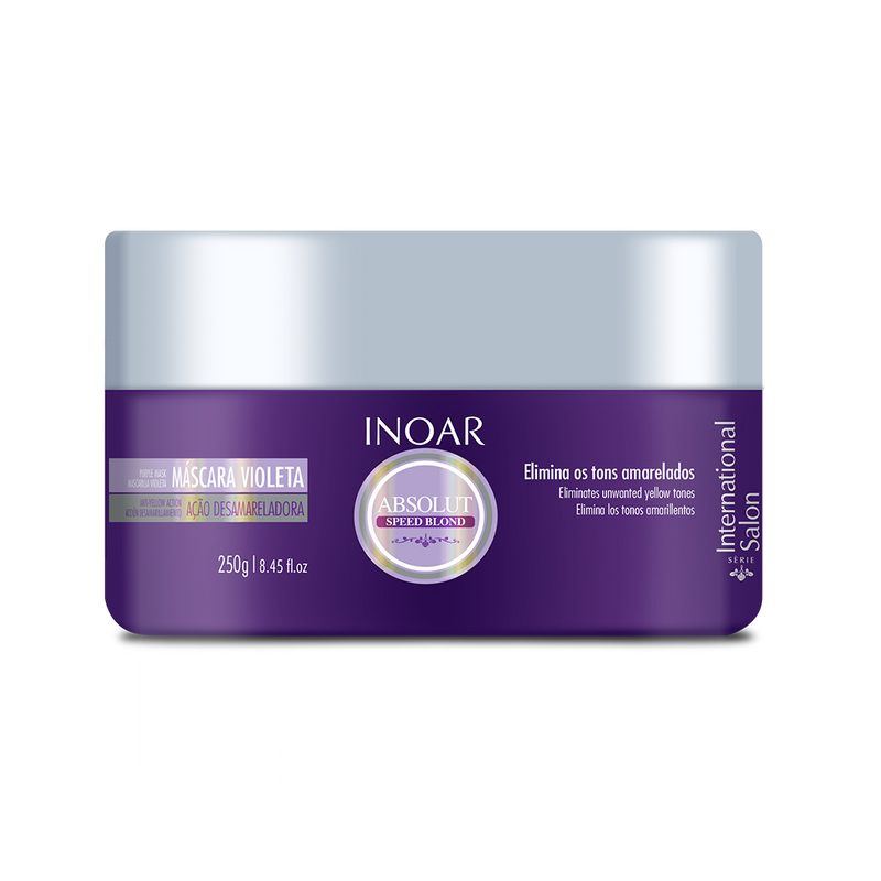 Purple hair mask for shiny blondes