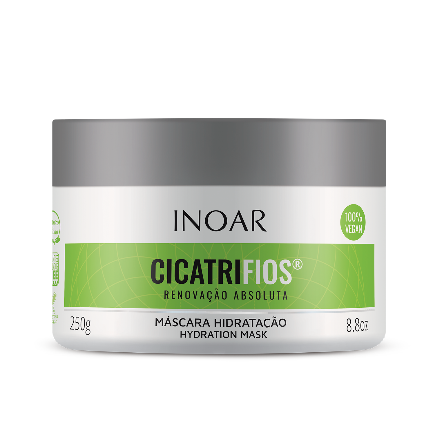 INOAR Cicatrifios Hair Mask for frizz control and hair renewal