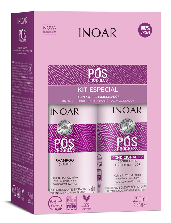INOAR Pós Progress Kit (Shampoo + Conditioner)